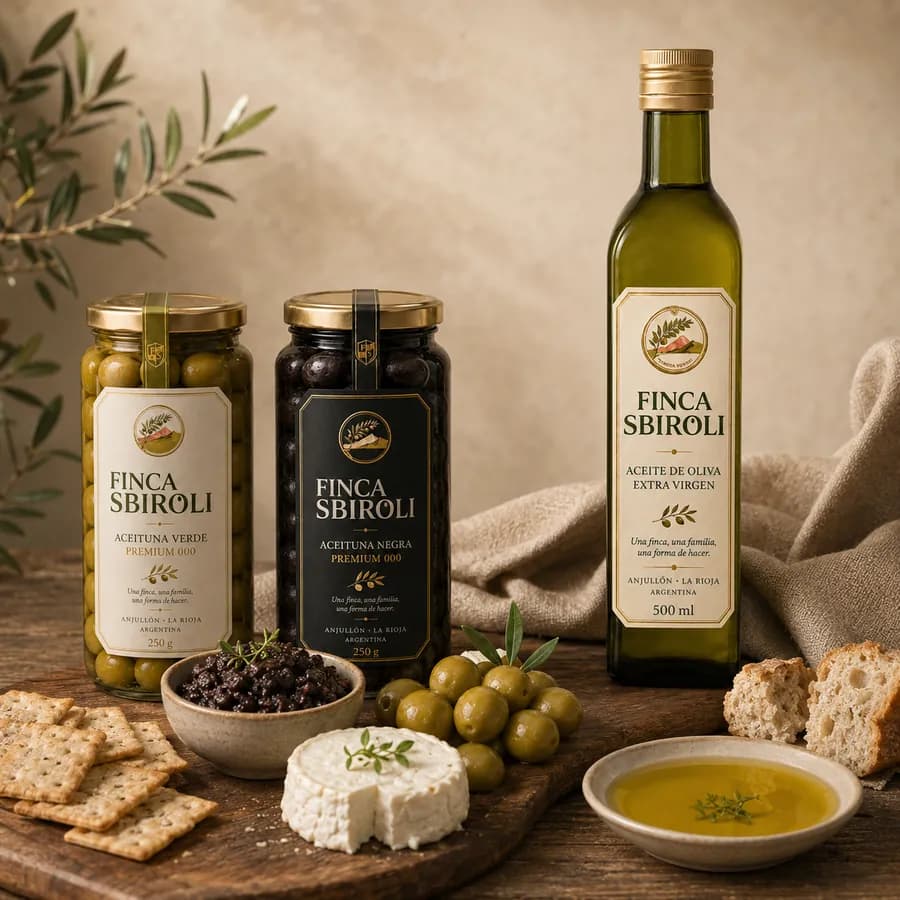 Picada riojana con tapenade de oliva